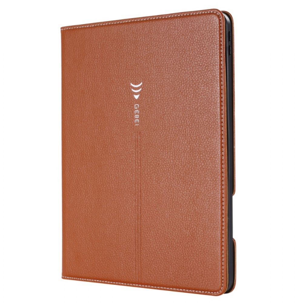 Cover voor iPad Air (2022) Gebei Litchi Kunstleer