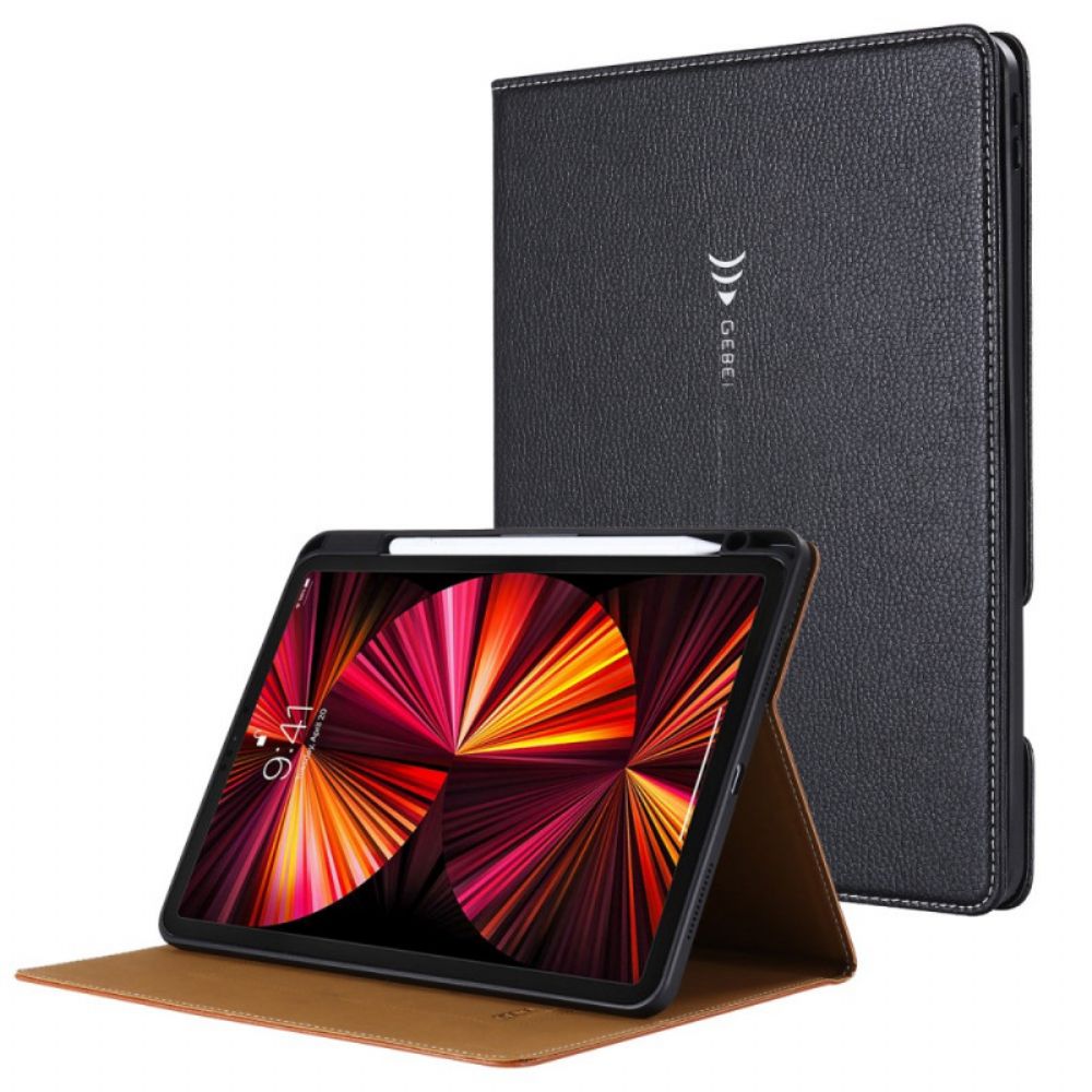 Cover voor iPad Air (2022) Gebei Litchi Kunstleer