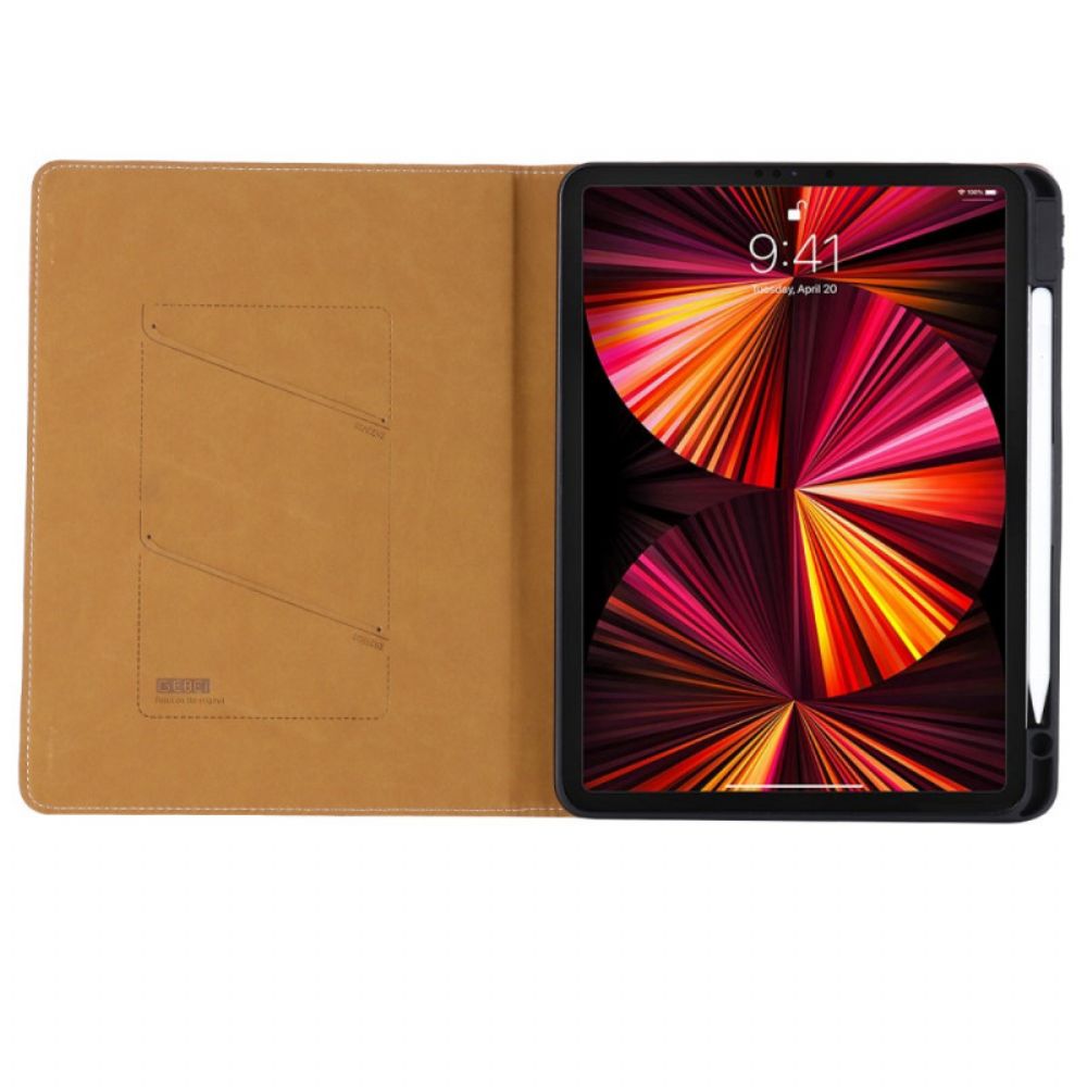 Cover voor iPad Air (2022) Gebei Litchi Kunstleer