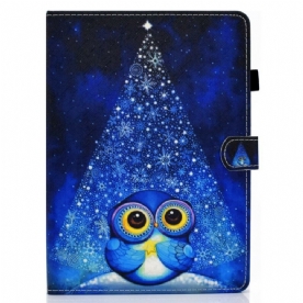 Flip Case voor iPad Air (2022) Blauwe Uil