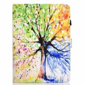 Folio-hoesje voor iPad Air (2022) Aquarel Boom