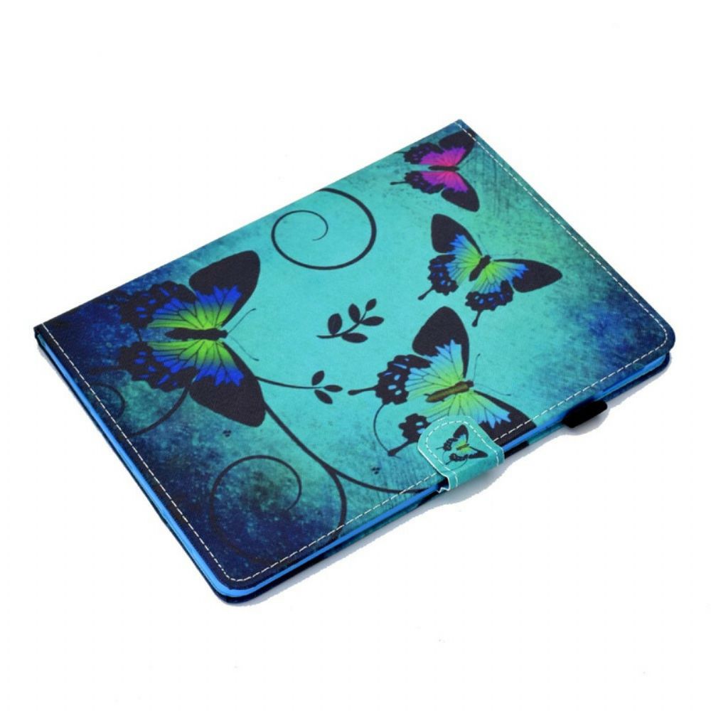 Folio-hoesje voor iPad Air (2022) Groene Vlinders