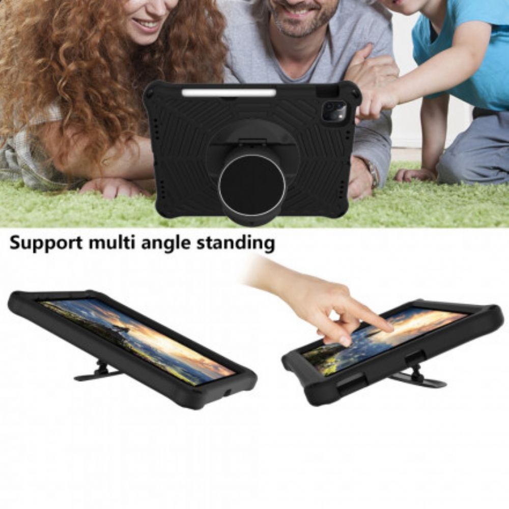 Hoesje voor iPad Air (2022) Verwijderbare Beugel Spider-ontwerp