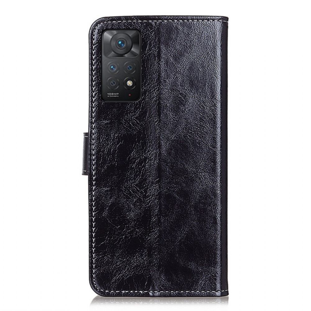 Folio-hoesje voor Xiaomi Redmi Note 11 Pro 4G / 5G Glanzende En Zichtbare Naden