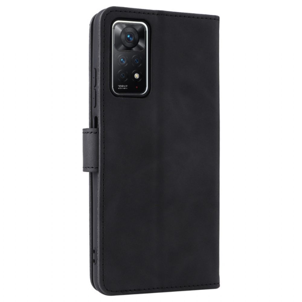 Folio-hoesje voor Xiaomi Redmi Note 11 Pro 4G / 5G Leerstijl Naaien