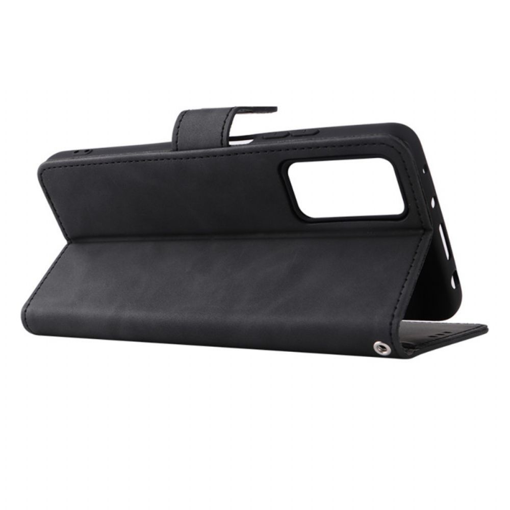 Folio-hoesje voor Xiaomi Redmi Note 11 Pro 4G / 5G Leerstijl Naaien