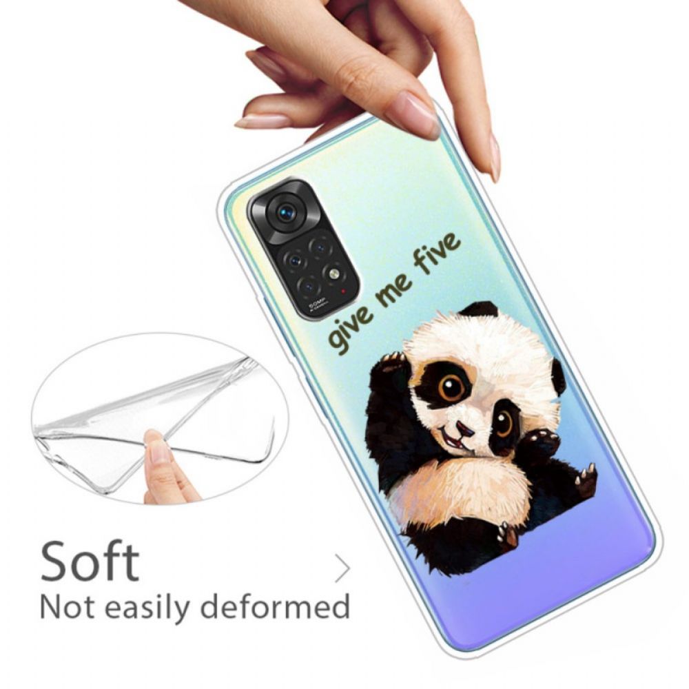 Hoesje voor Xiaomi Redmi Note 11 Pro 4G / 5G Panda Geef Me Vijf