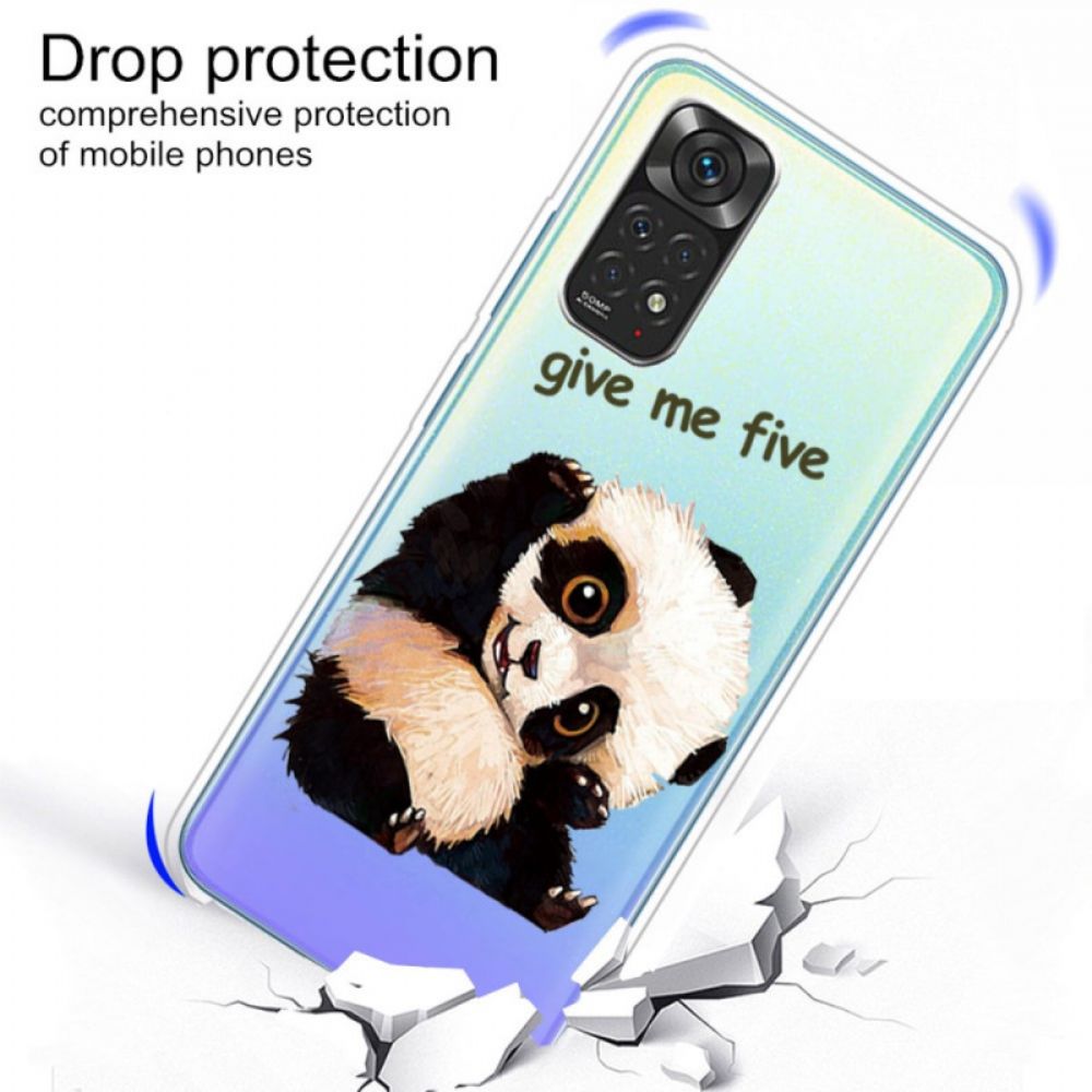 Hoesje voor Xiaomi Redmi Note 11 Pro 4G / 5G Panda Geef Me Vijf