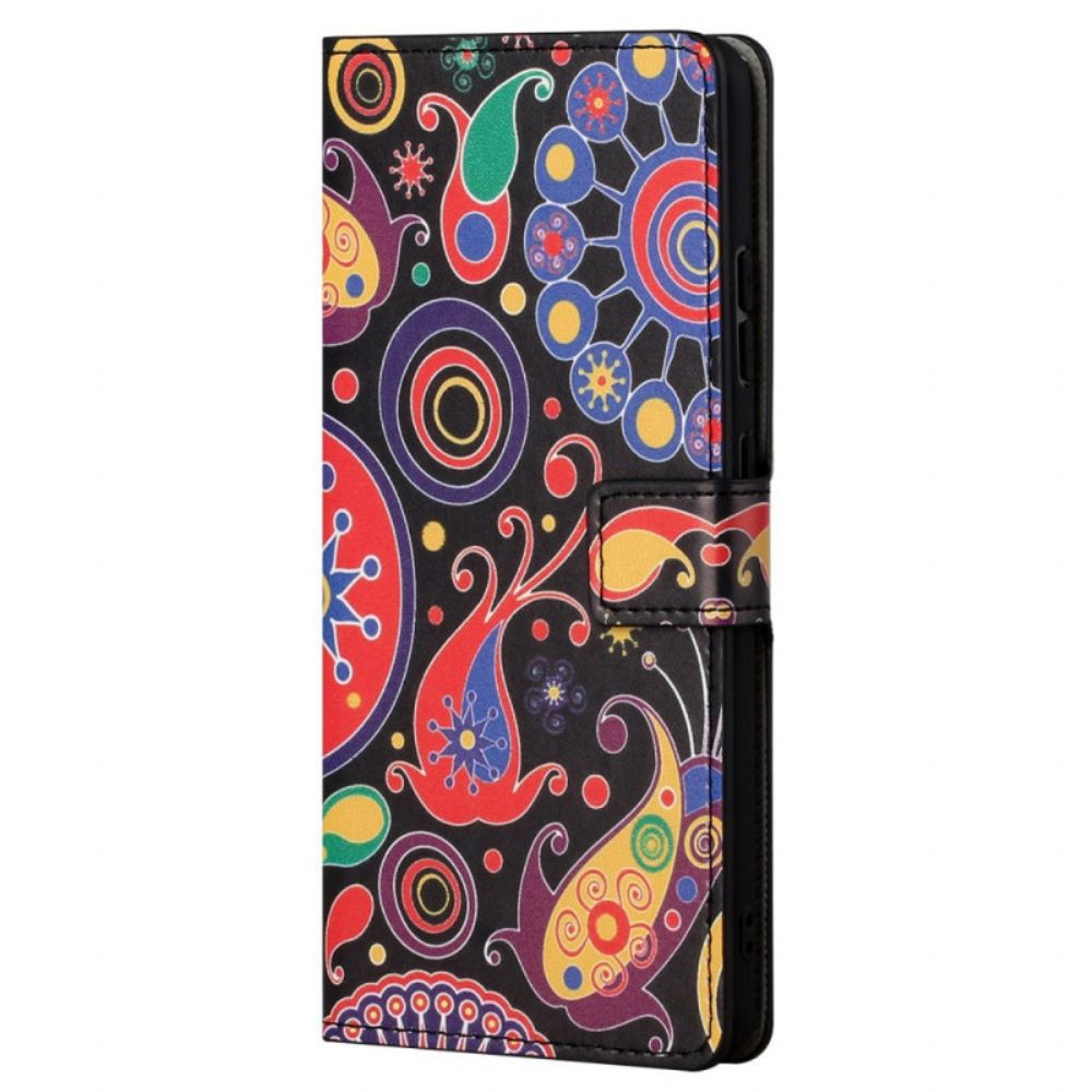 Leren Hoesje voor Xiaomi Redmi Note 11 Pro 4G / 5G Galaxy Tekeningen