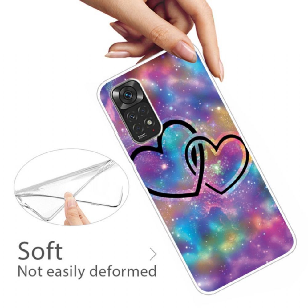 Telefoonhoesje voor Xiaomi Redmi Note 11 Pro 4G / 5G Geketende Harten