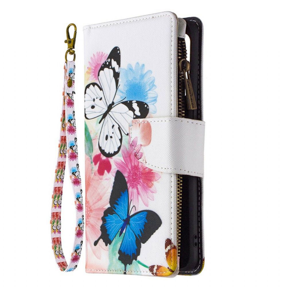 Flip Case voor Oppo Find X2 Lite Vlinderszak Met Rits