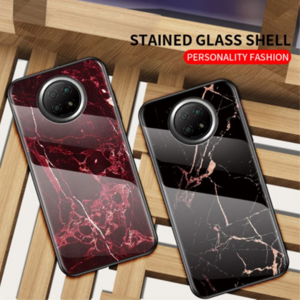 Telefoonhoesje voor Xiaomi Redmi Note 9 5G / 9T 5G Premium Kleuren Gehard Glas