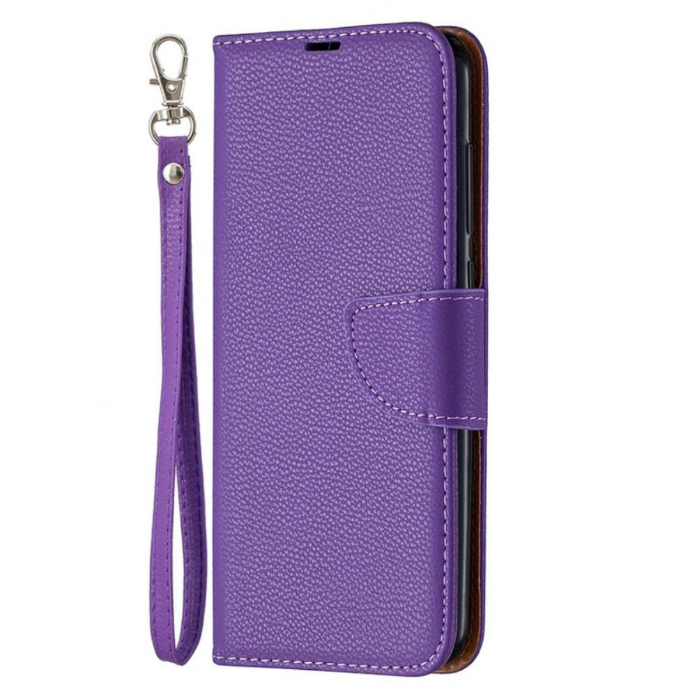 Flip Case voor Xiaomi Redmi Note 9 Folio-hoesje Litchi Flap Schuin