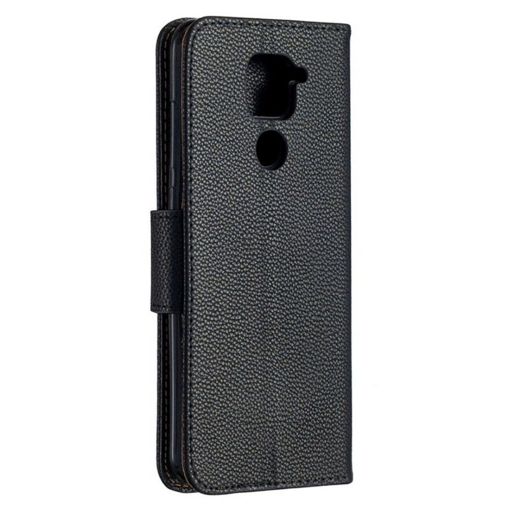 Flip Case voor Xiaomi Redmi Note 9 Folio-hoesje Litchi Flap Schuin