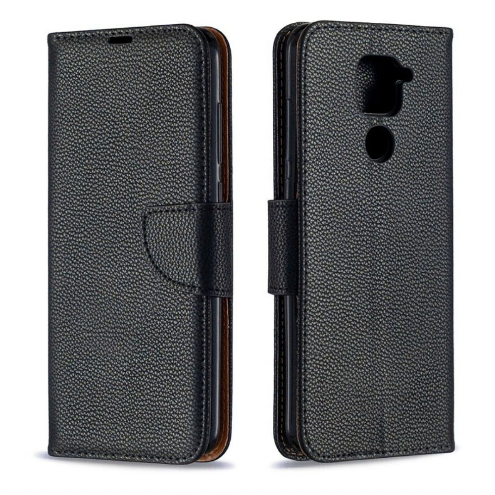 Flip Case voor Xiaomi Redmi Note 9 Folio-hoesje Litchi Flap Schuin