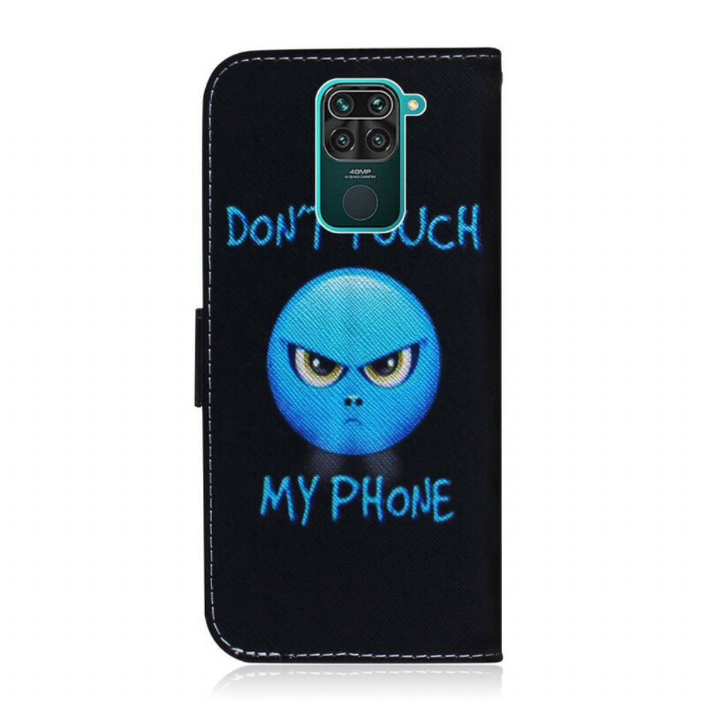 Folio-hoesje voor Xiaomi Redmi Note 9 Emoji-telefoon