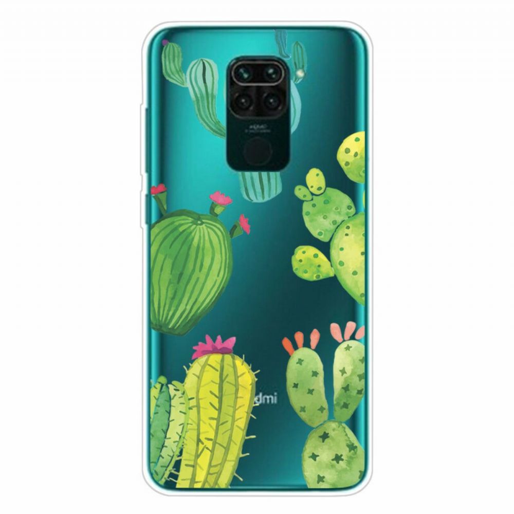 Hoesje voor Xiaomi Redmi Note 9 Cactus Aquarel