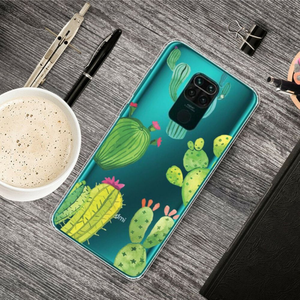 Hoesje voor Xiaomi Redmi Note 9 Cactus Aquarel