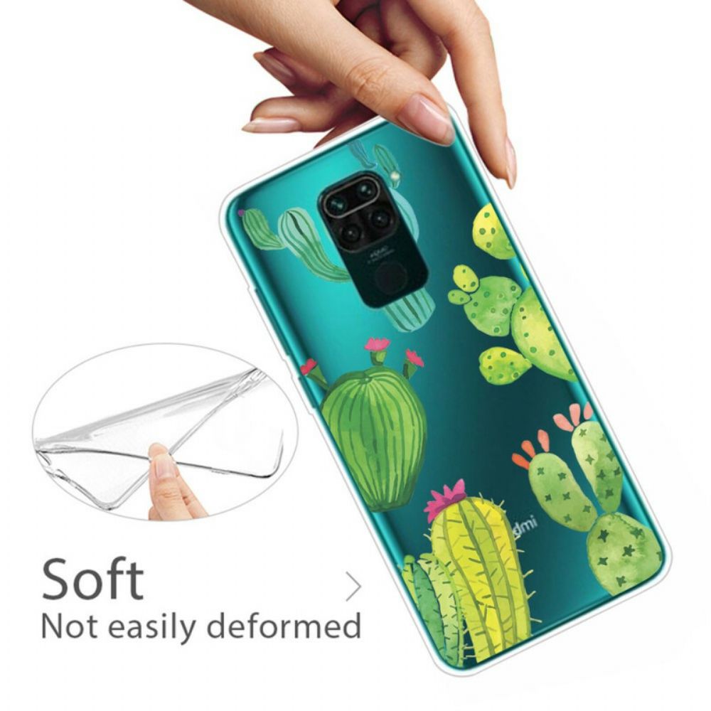 Hoesje voor Xiaomi Redmi Note 9 Cactus Aquarel