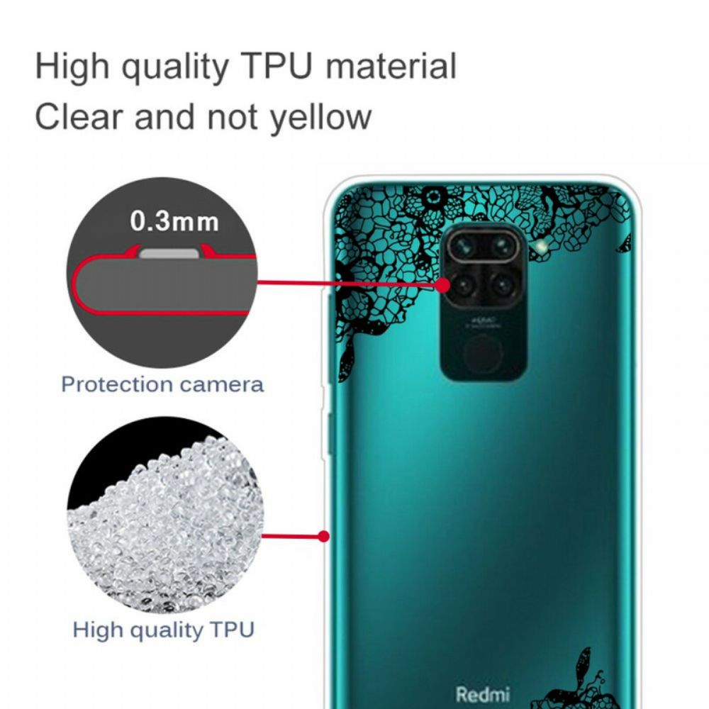 Telefoonhoesje voor Xiaomi Redmi Note 9 Fijn Kant