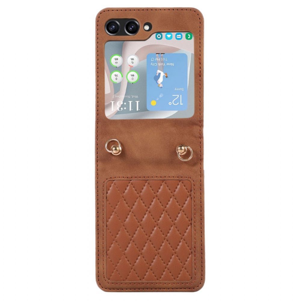 Hoesje Samsung Galaxy Z Flip 5 Gevoerd Met Schouderband