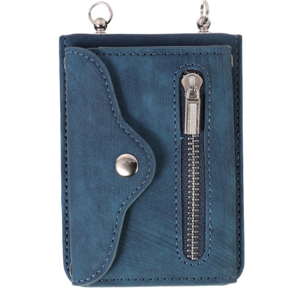 Hoesje Samsung Galaxy Z Flip 5 Portemonnee Met Schouderband
