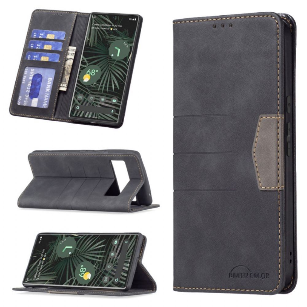 Bescherming Hoesje voor Google Pixel 6 Pro Folio-hoesje Binfen-kleur