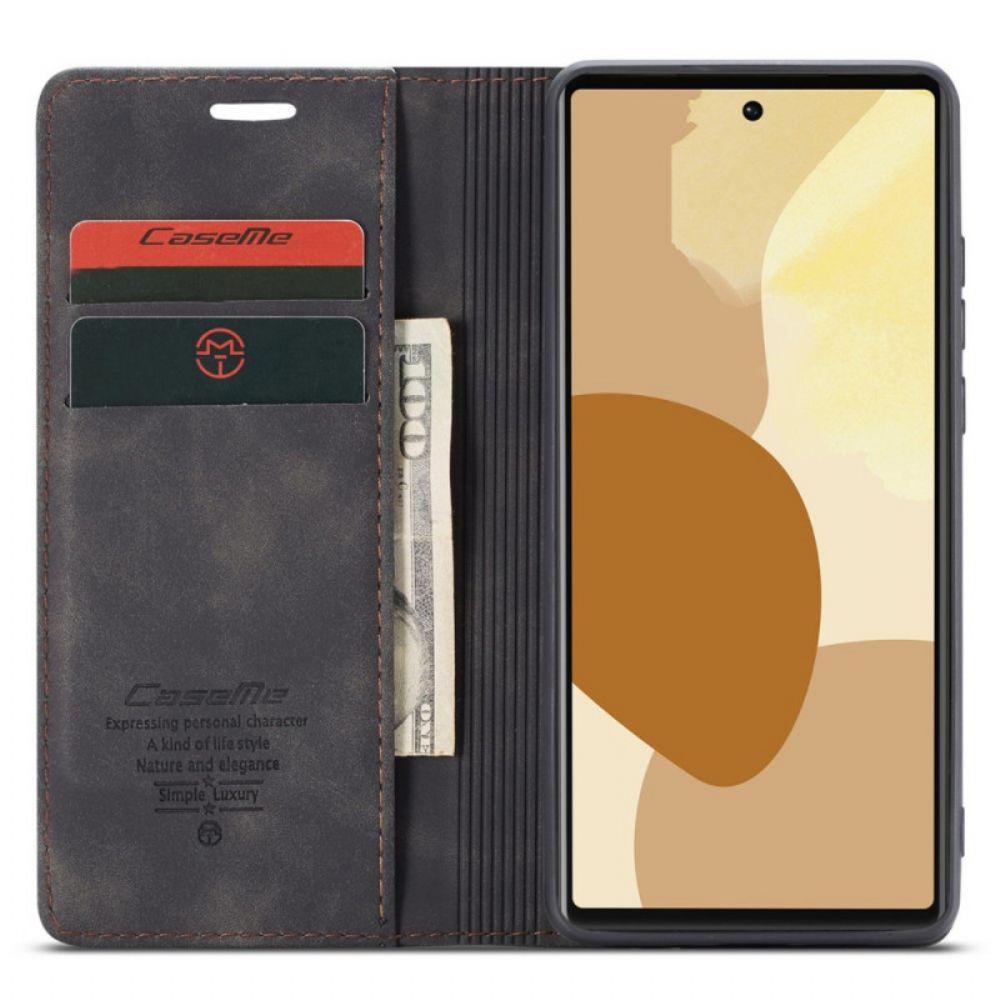 Bescherming Hoesje voor Google Pixel 6 Pro Folio-hoesje Caseme Kunstleer