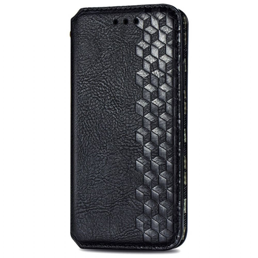 Bescherming Hoesje voor Google Pixel 6 Pro Folio-hoesje Diamant Textuur Leereffect