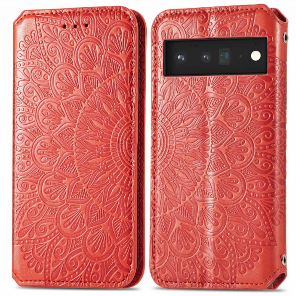 Bescherming Hoesje voor Google Pixel 6 Pro Folio-hoesje Mandala's