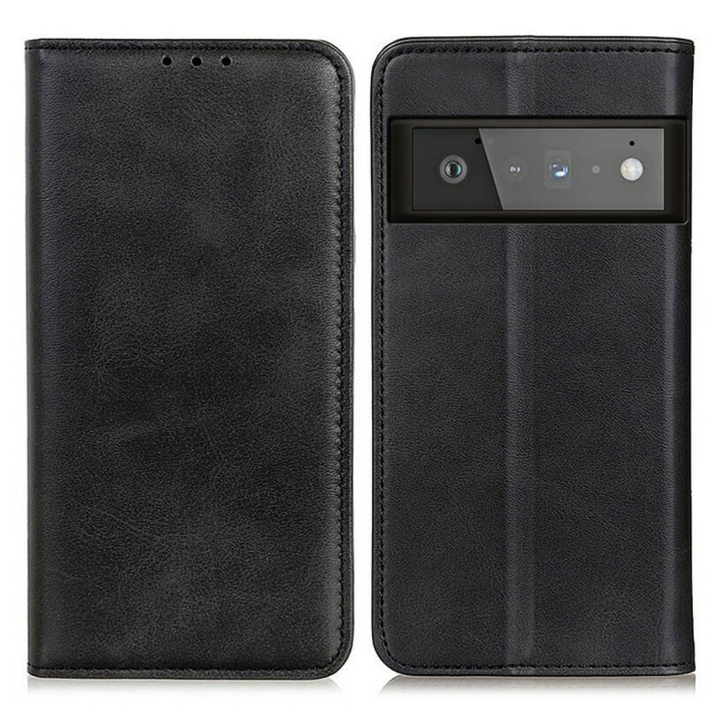 Bescherming Hoesje voor Google Pixel 6 Pro Folio-hoesje Mat Splitleer
