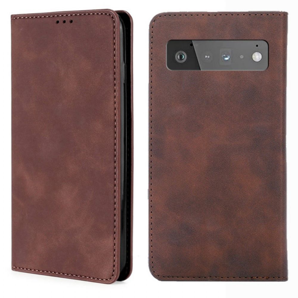 Bescherming Hoesje voor Google Pixel 6 Pro Folio-hoesje Skin-touch
