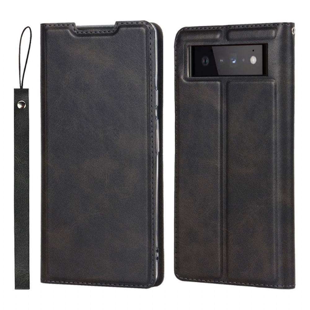 Bescherming Hoesje voor Google Pixel 6 Pro Met Ketting Folio-hoesje Rechtheid