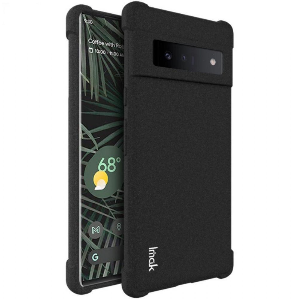 Hoesje voor Google Pixel 6 Pro Flexibele Siliconen Met Film Voor Imak-scherm