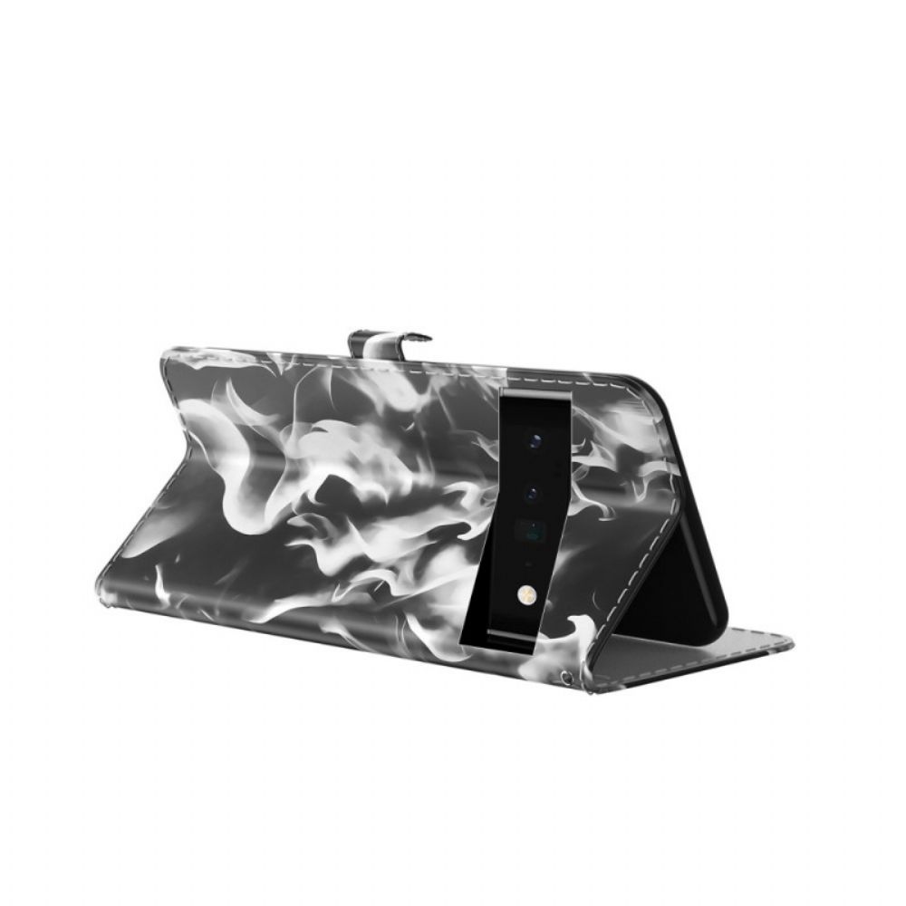 Leren Hoesje voor Google Pixel 6 Pro Abstract Patroon