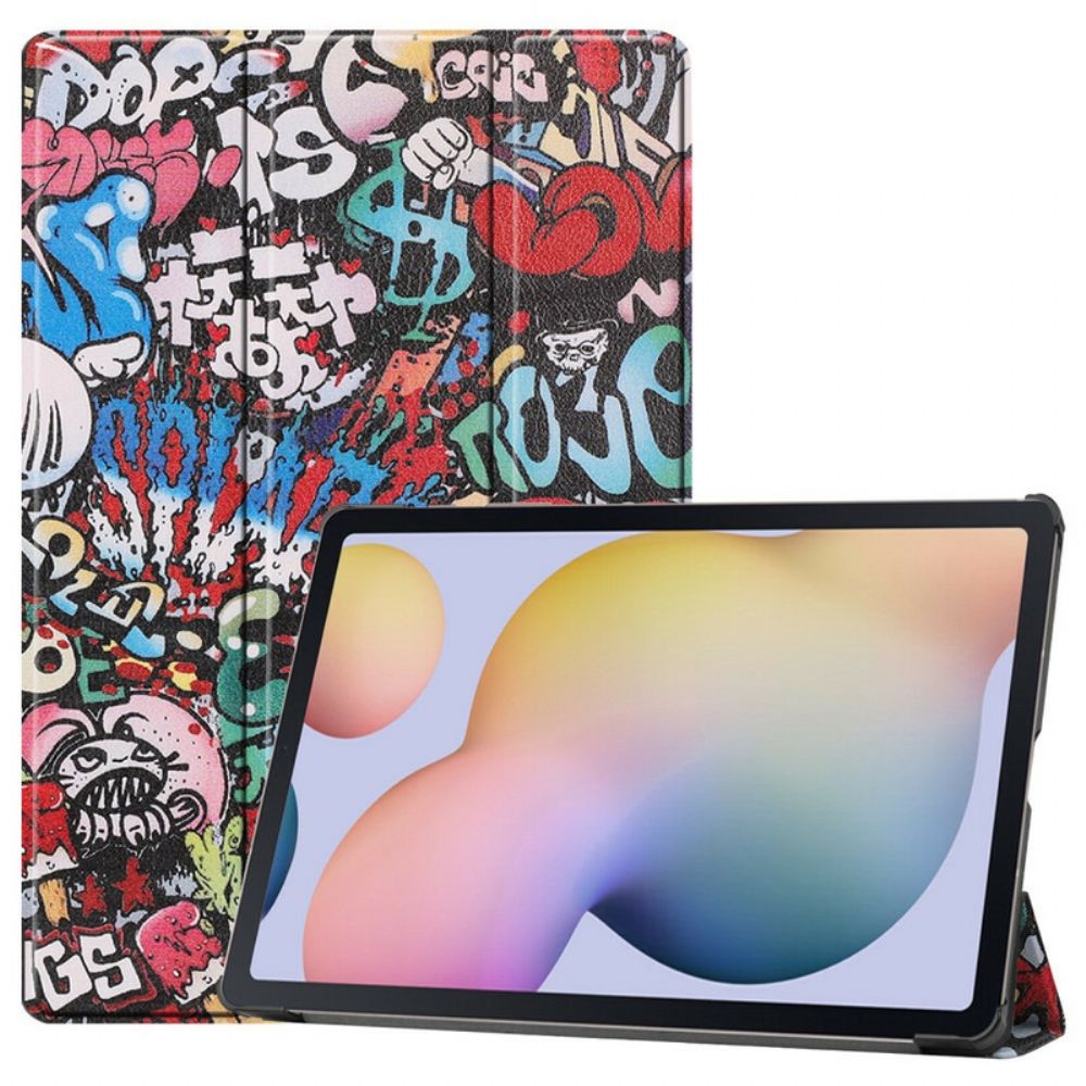 Bescherming Hoesje voor Samsung Galaxy Tab S7 Plus / Tab S8 Plus Verbeterde Graffiti