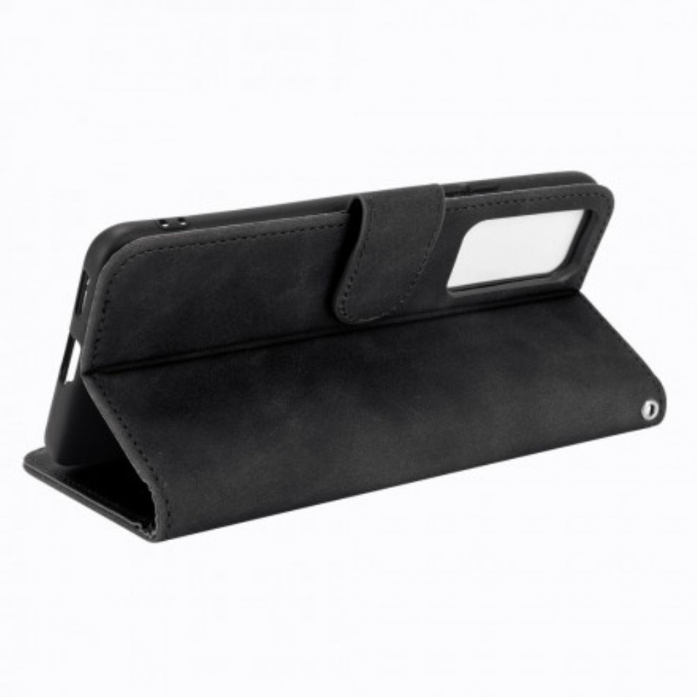 Flip Case voor Vivo X60 Vintage Lederen Stijl
