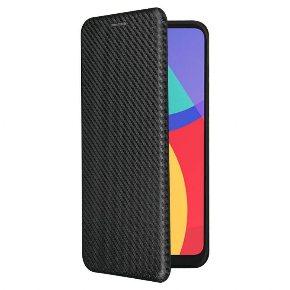 Bescherming Hoesje voor Alcatel 1S / 3L (2021) Folio-hoesje Koolstofvezel