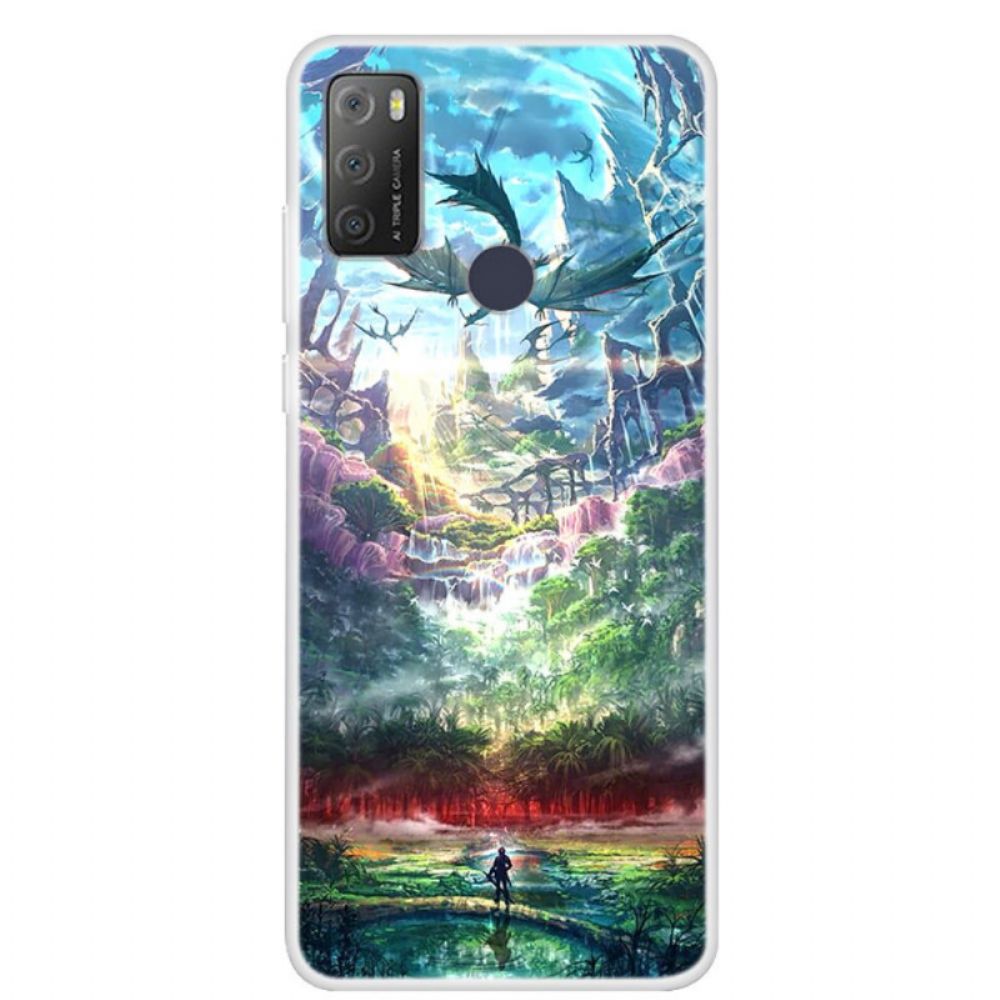 Telefoonhoesje voor Alcatel 1S / 3L (2021) Natuurparadijs