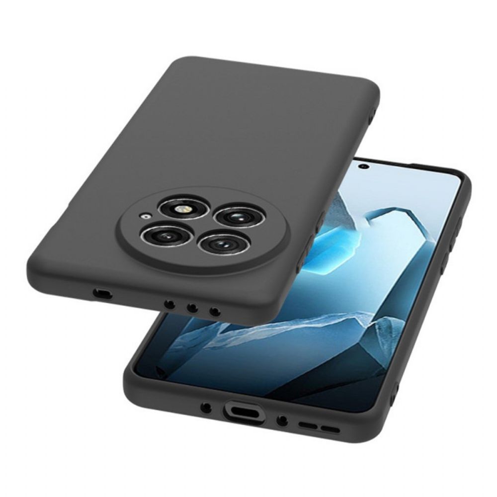 Cover Hoesje Oneplus 13 Telefoonhoesje 2-in-1 Matte Siliconen Met Schermbeschermer Van Gehard Glas