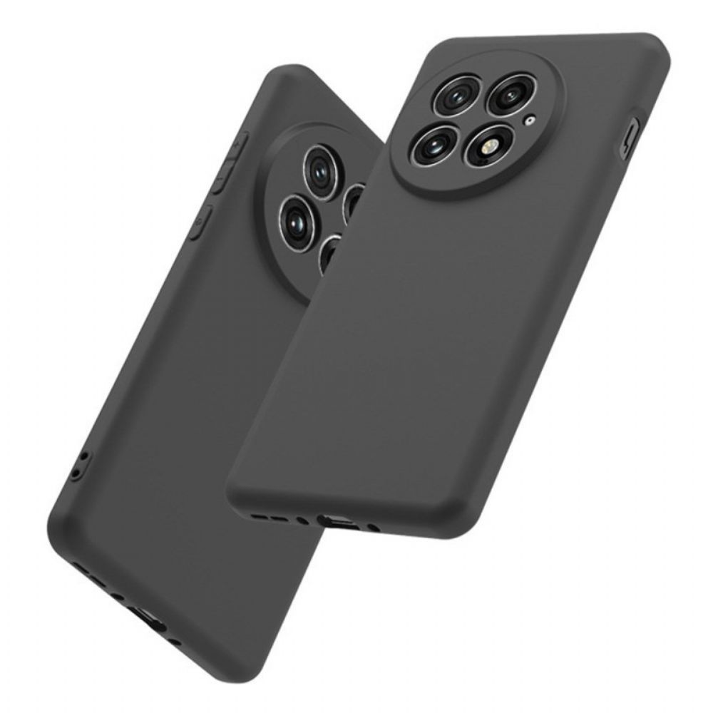 Cover Hoesje Oneplus 13 Telefoonhoesje 2-in-1 Matte Siliconen Met Schermbeschermer Van Gehard Glas