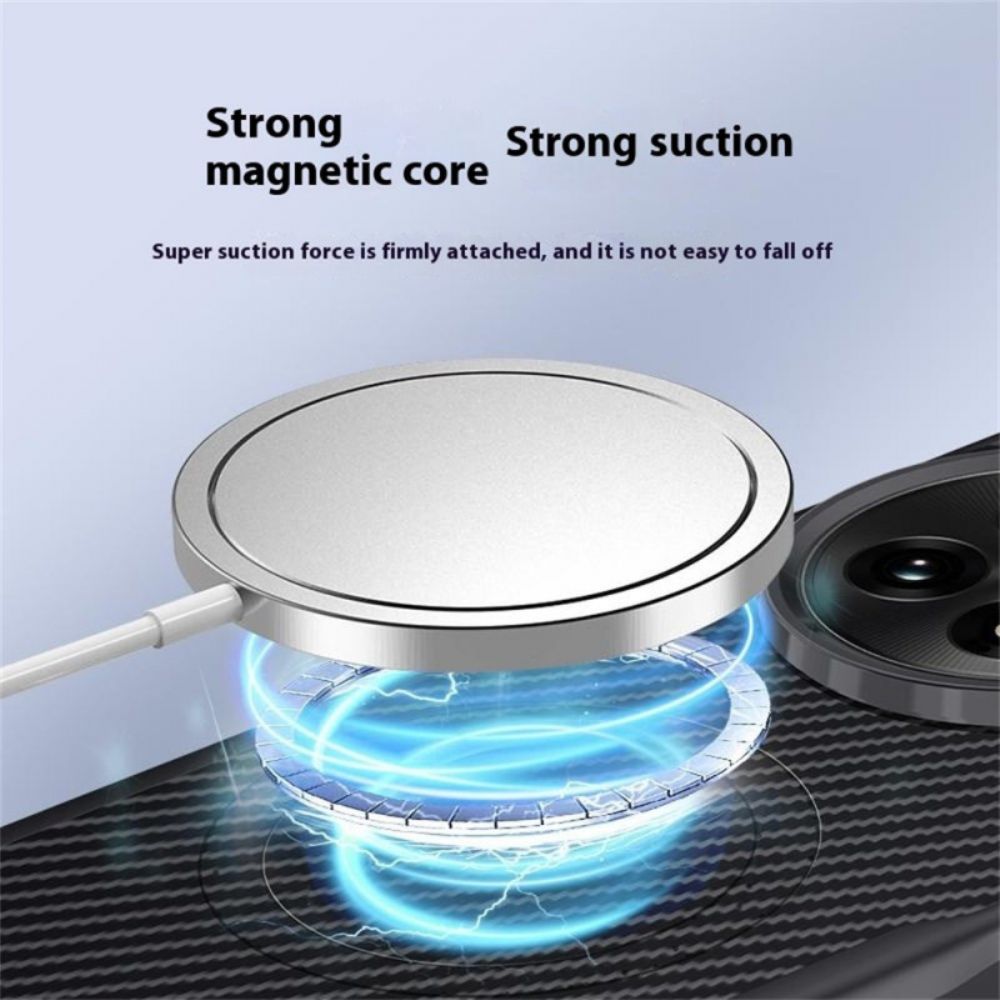 Cover Hoesje Oneplus 13 Telefoonhoesje Koolstofvezel Textuur Magsafe Compatibel