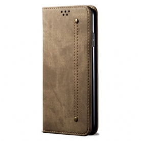 Folio-hoesje Oneplus 13 Denimstof