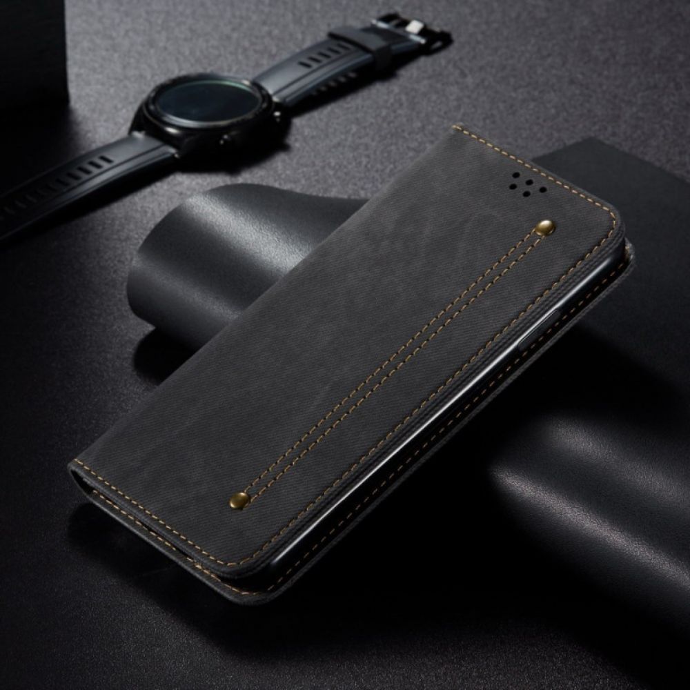 Folio-hoesje Oneplus 13 Denimstof