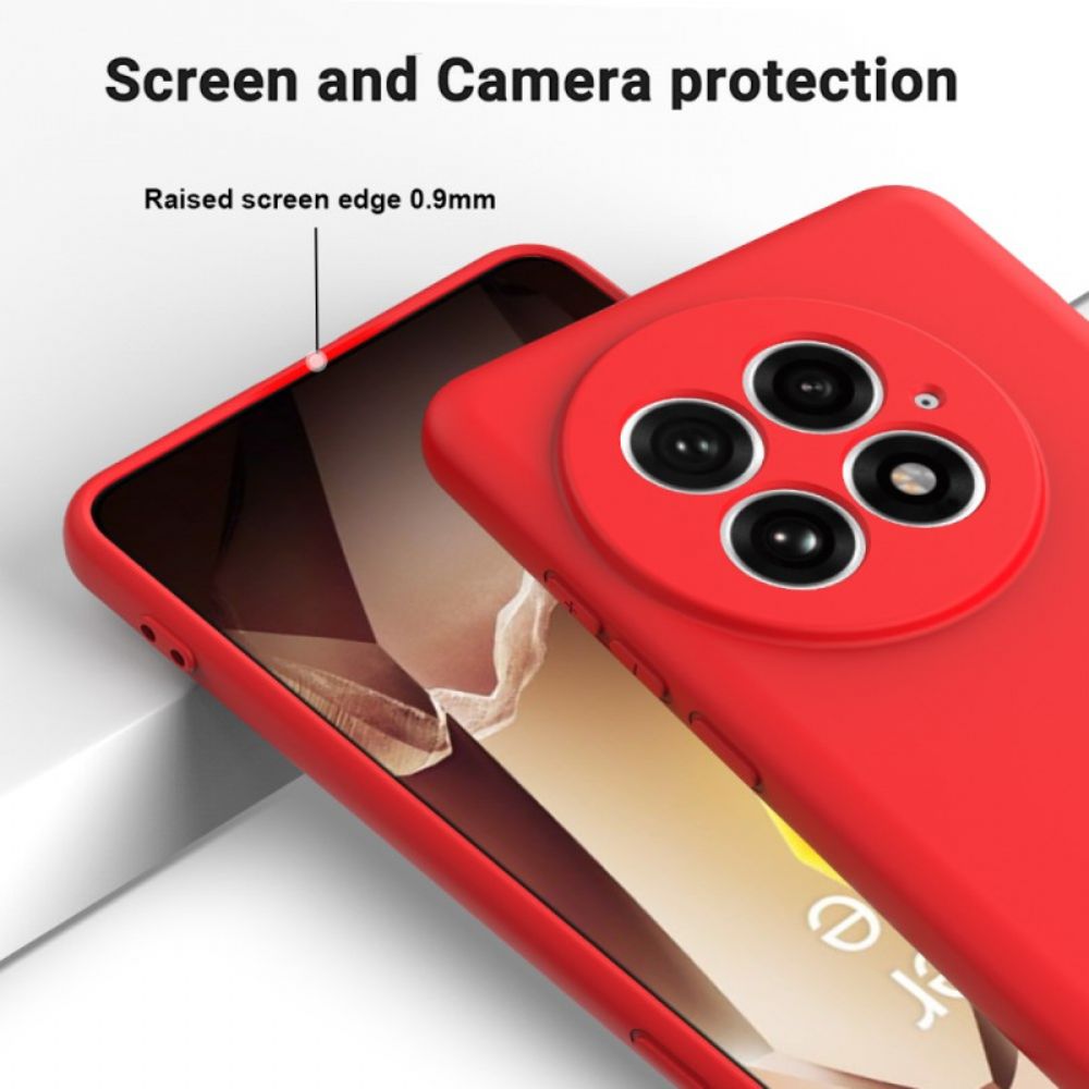 Hoesje Oneplus 13 Vloeibare Siliconen Met Bandje Bescherming Hoesje