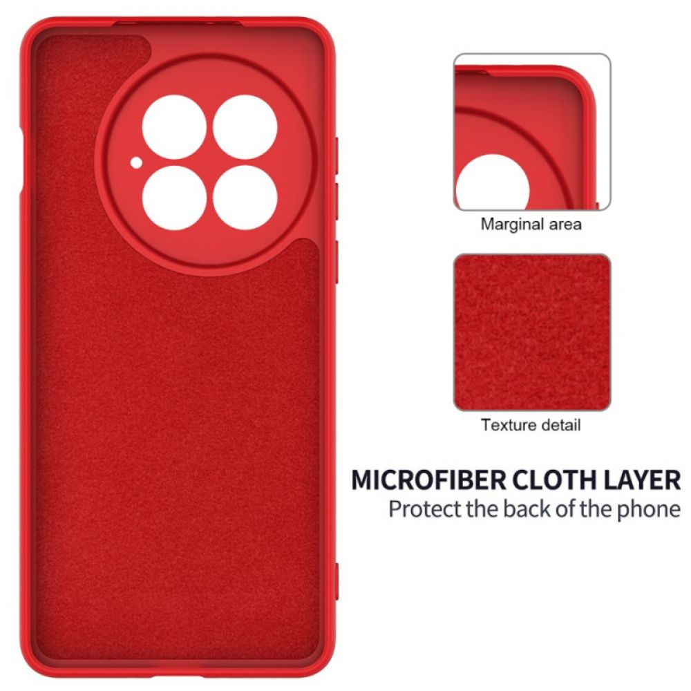 Hoesje Oneplus 13 Vloeibare Siliconen Met Bandje Bescherming Hoesje