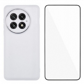 Hoesje Voor Oneplus 13 2-in-1 Getint Transparant Met Schermbeschermer Van Gehard Glas