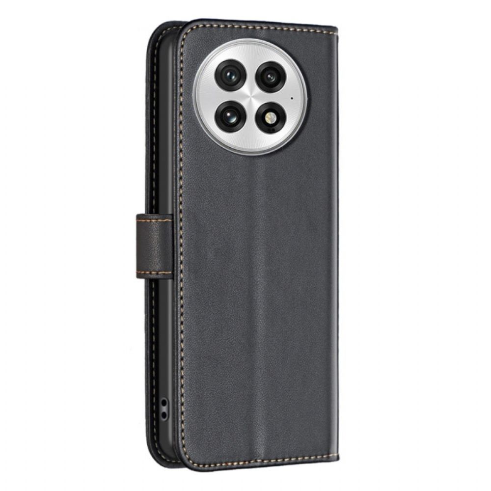 Leren Hoesje Oneplus 13 Klassieke Binfen-kleur