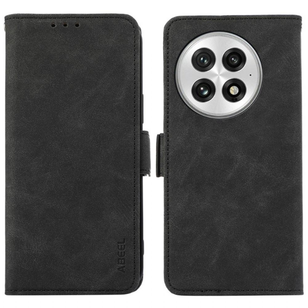 Leren Hoesje Voor Oneplus 13 Abeel Suède-effect