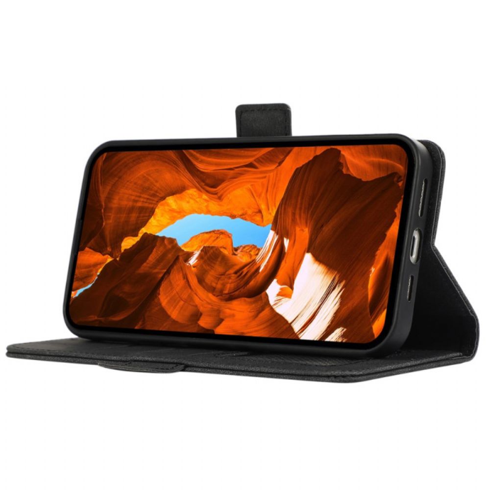 Leren Hoesje Voor Oneplus 13 Abeel Suède-effect